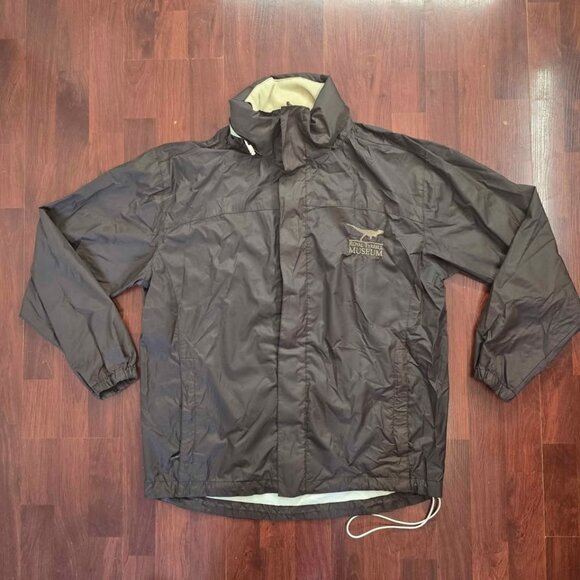Vintage Northern Souvenirs Royal Tryrell Museum Rain Jacket Size Small Fits Med - Picture 1 of 3